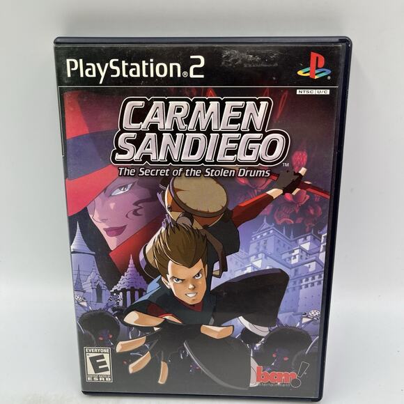 Carmen Sandiego The Secret of the Stolen Drums PS2 PlayStation 2 - Complete CIB - Picture 1 of 8